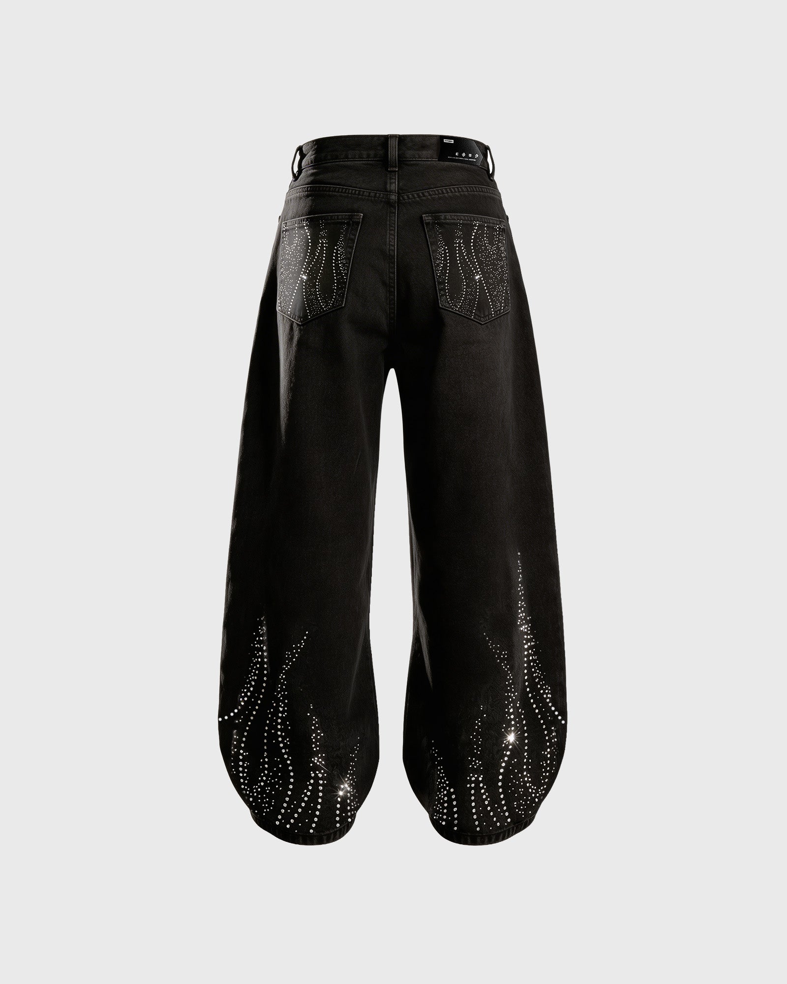 Denim Flame — Full Black