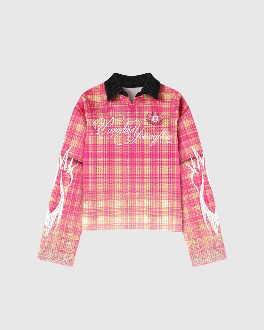 Paradise Long Sleeves Pink – Waffle Series