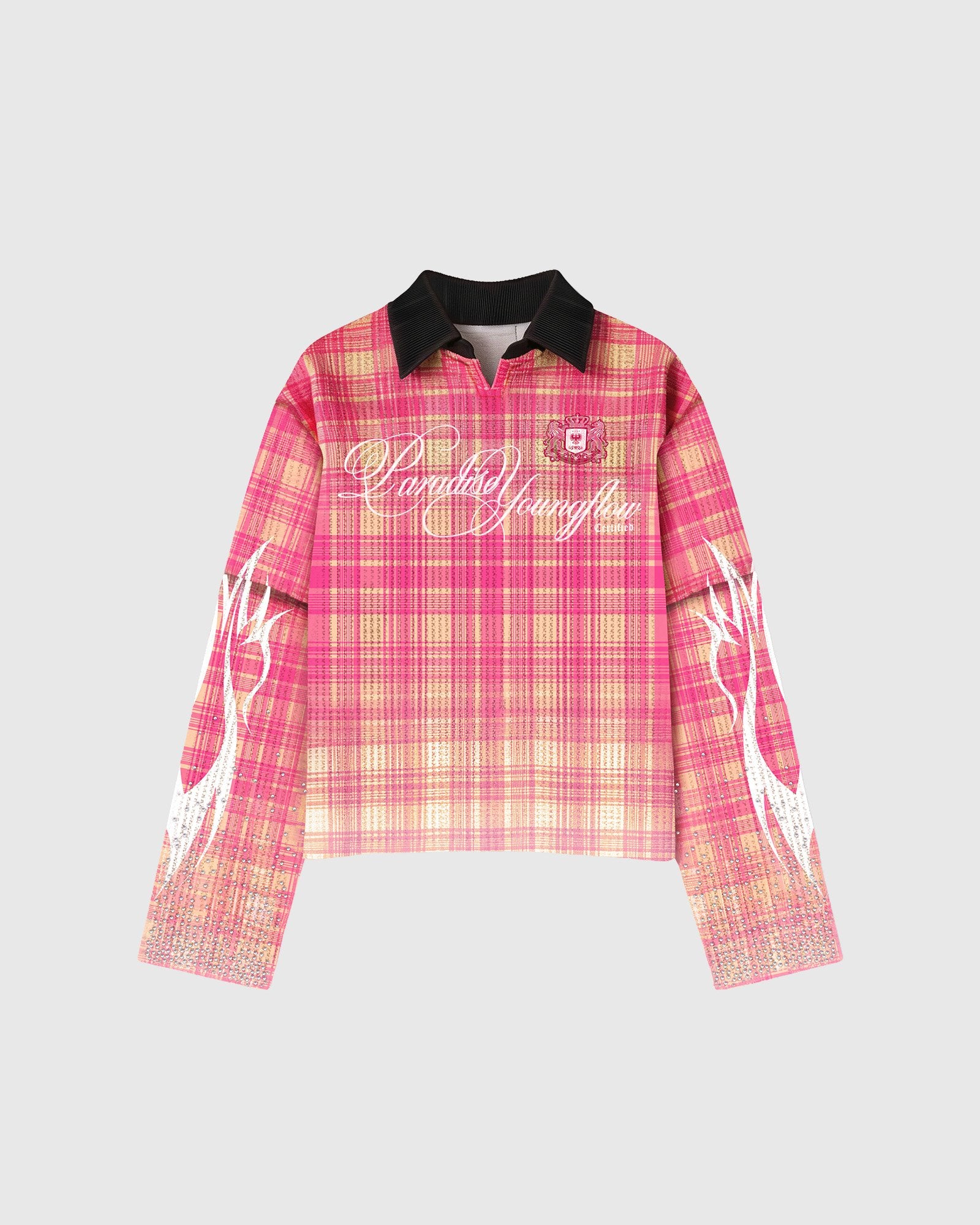 Paradise Long Sleeves Pink – Waffle Series