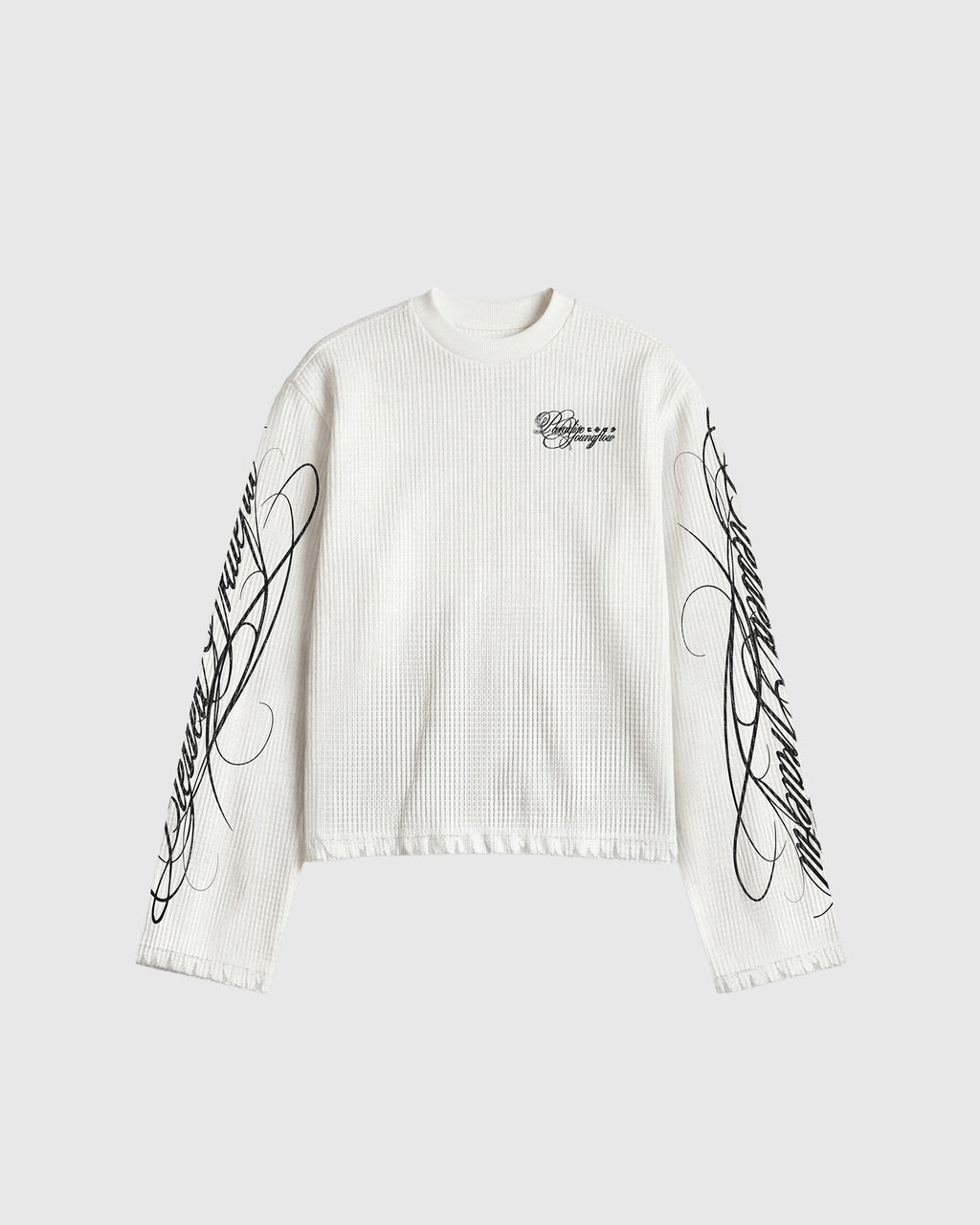 Long Sleeves – Script Basics White