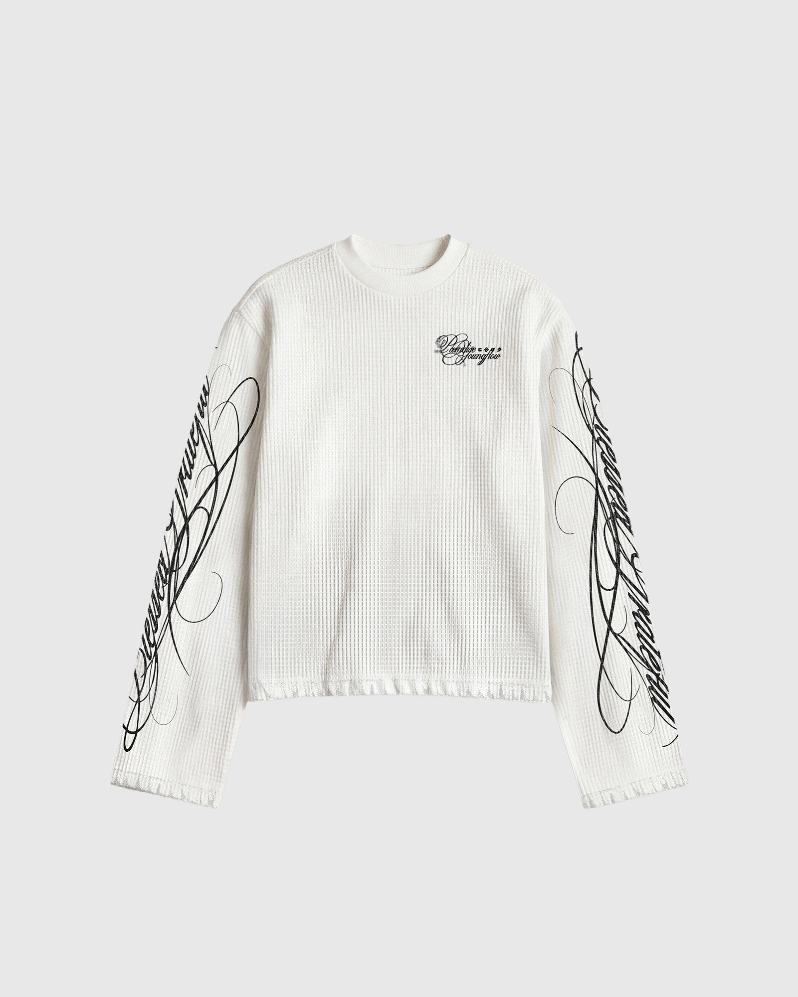 Long Sleeves – Script Basics White