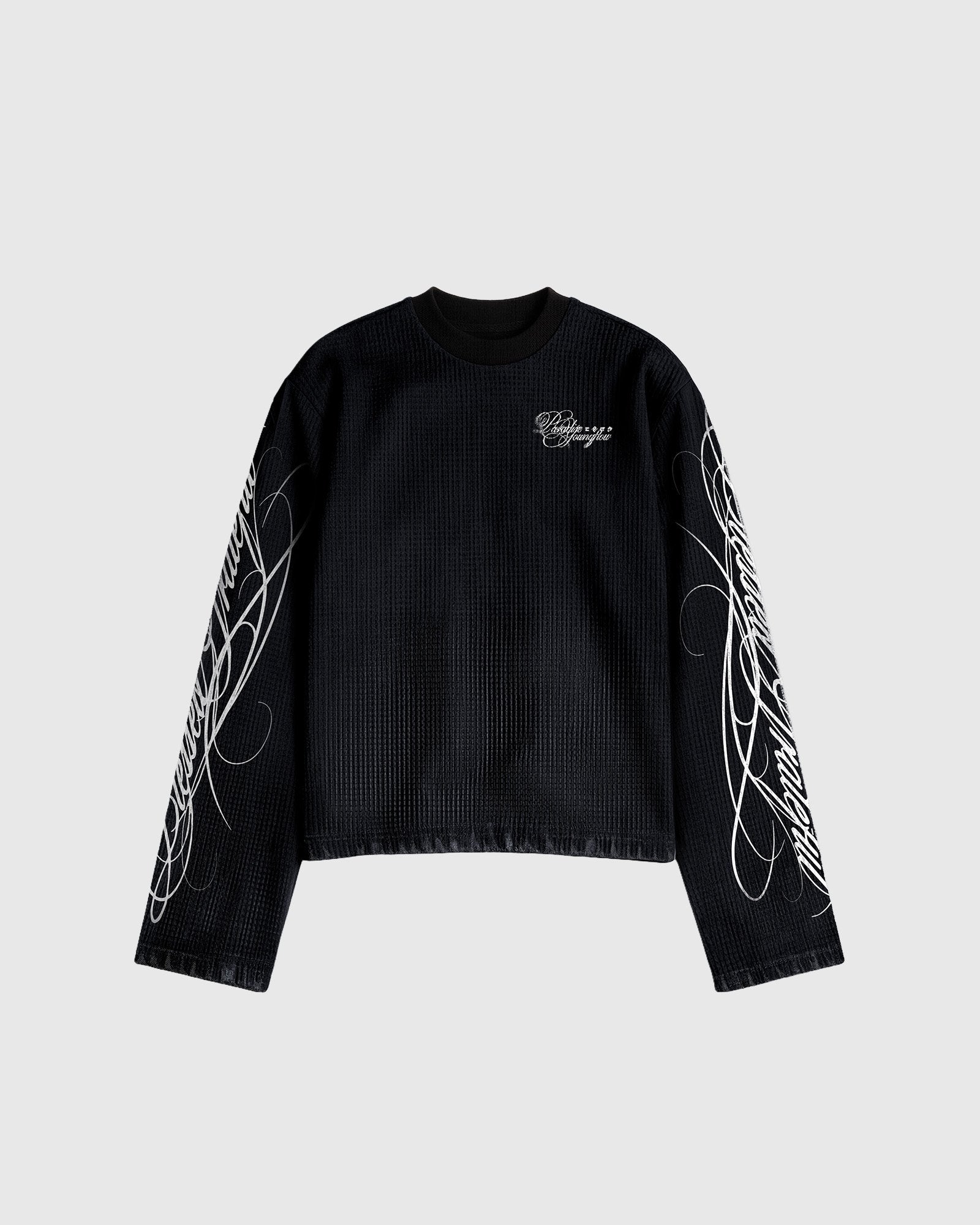 Long Sleeves – Script Basics Black