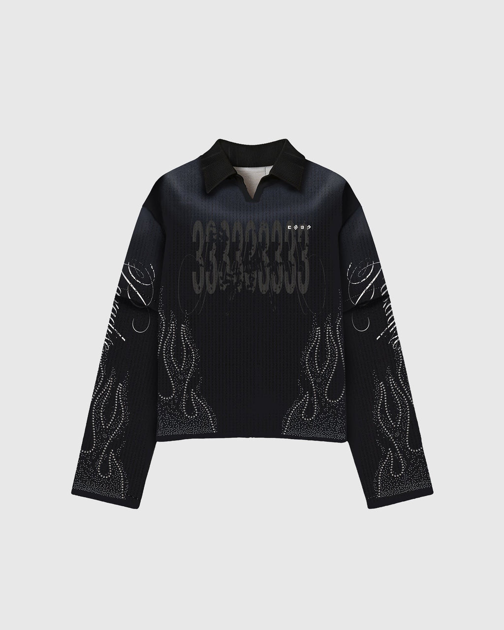 Paradise Long Sleeves Black – Waffle Series